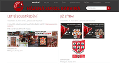 Desktop Screenshot of hazenakarvina.cz